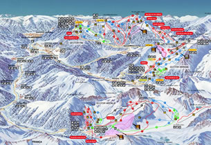 Karte Skistation Vallnord 