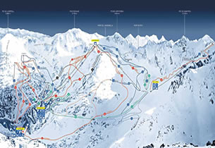 Karte Skistation Ordino - Arcal�s 