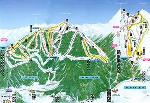 Karte Skistation Pal - Arinsal 