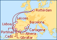 Reiseroute ansehen Espa�a y Portugal
