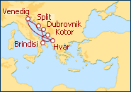 Reiseroute ansehen Adriatische K�ste