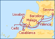 Reiseroute ansehen Perlen des Westlichen Mittelmeers