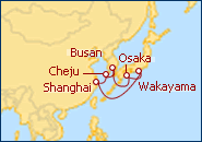 Reiseroute ansehen China, Japan und S�dkorea
