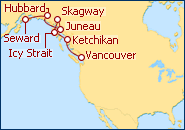 Reiseroute ansehen Alaska Nordroute