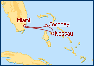 Reiseroute ansehen Bahamas
