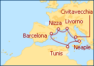Reiseroute ansehen Brise des Mittelmeers