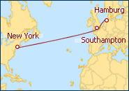 Reiseroute ansehen Transatlantik