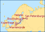 Reiseroute ansehen Zu den Metropolen der Ostsee