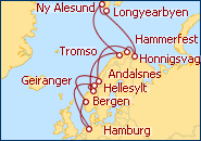 Reiseroute ansehen Spektakul�re Aussichten
