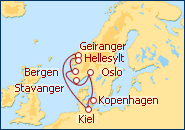 Reiseroute ansehen Norwegische Fjorde 3