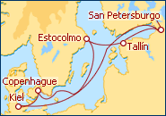 Reiseroute ansehen Hauptst�dte des Baltikums 3
