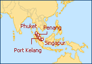 Reiseroute ansehen Far East ab/bis Singapur
