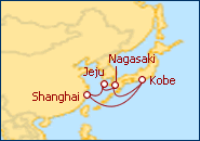 Reiseroute ansehen Far East ab/ bis Shanghai