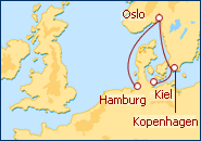 Reiseroute ansehen Mal kurz nach Skandinavien 