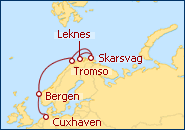 Reiseroute ansehen Im Reich der Fjorde und Gletscher