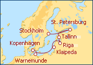 Reiseroute ansehen Von Kopenhagen nach Stockholm