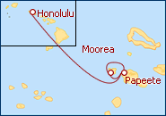 Reiseroute ansehen Hawaii - Franz�sische Polynesien