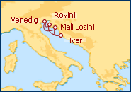 Reiseroute ansehen Adriatische Abenteuer