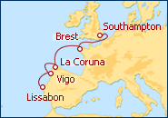 Reiseroute ansehen Frankreich - Spanien
