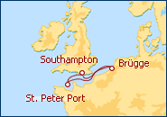 Reiseroute ansehen Minikreuzfahrt ab London