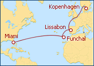 Reiseroute ansehen Transatlantik