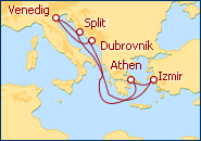 Reiseroute ansehen Adria, Griechenland und T�rkei