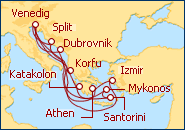 Reiseroute ansehen Adria, Griechenland und T�rkei