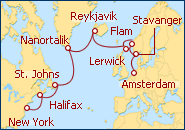 Reiseroute ansehen Traves�a Vikinga
