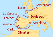 Reiseroute ansehen Exploracion a la Peninsula Iberica