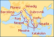 Reiseroute ansehen Mittelmeer-Impressionen