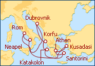 Reiseroute ansehen Imperio Romano I