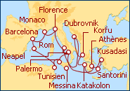 Reiseroute ansehen Gran Mediterraneo