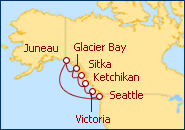 Reiseroute ansehen Alaska-Entdeckungsreise
