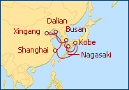Reiseroute ansehen China und Japan