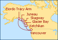 Reiseroute ansehen Inside Passage