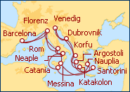 Reiseroute ansehen Romantisches Mittelmeer