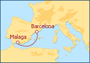 Reiseroute ansehen Westliches Mittelmeer