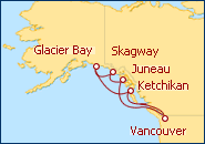 Reiseroute ansehen Inside Passage