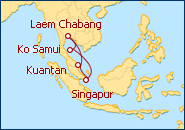 Reiseroute ansehen Faszinierende K�sten Asiens