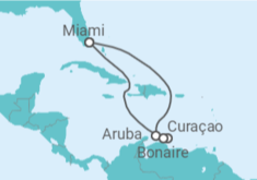 Reiseroute der Kreuzfahrt  SOUTHERN CARIBBEAN CRUISE - Carnival Cruise Line