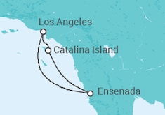 Reiseroute der Kreuzfahrt  BAJA MEXICO CRUISE - Carnival Cruise Line