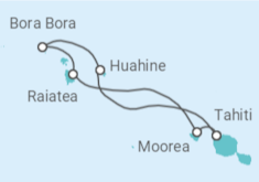 Reiseroute der Kreuzfahrt  Französisch-polynesien - WindStar Cruises