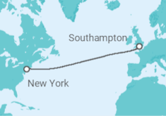 Reiseroute der Kreuzfahrt  Vereinigtes Königreich - Cunard