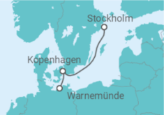 Reiseroute der Kreuzfahrt  Dänemark - MSC Cruises