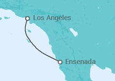 Reiseroute der Kreuzfahrt  3 Day Baja Mexico Itinerary - Carnival Cruise Line