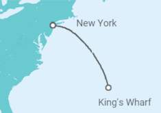 Reiseroute der Kreuzfahrt  USA, Bermudas - NCL Norwegian Cruise Line