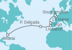 Reiseroute der Kreuzfahrt  Portugal, Spanien - NCL Norwegian Cruise Line