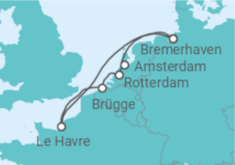 Reiseroute der Kreuzfahrt  7 Nächte - Europas Westküste im Adventsglanz - ab/bis Bremerhaven - Mein Schiff