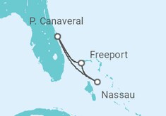Reiseroute der Kreuzfahrt  4 DAY BAHAMAS CRUISE - Carnival Cruise Line