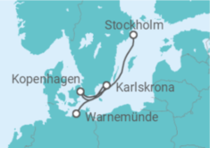 Reiseroute der Kreuzfahrt  Dänemark Alles Inklusive - MSC Cruises